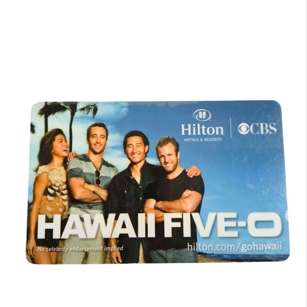 Hilton Hawaii 5-0 Key Card Hotel Room Key CBS Productions Promotional Partner
